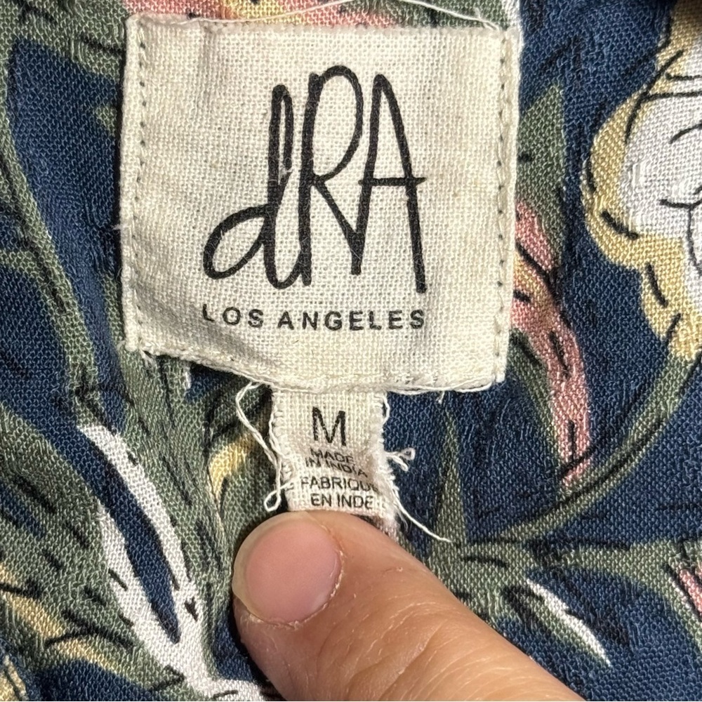 Anthropologie dRA Los Angeles Floral Boho Midi Dress Medium Cottagecore Prairie - Picture 7 of 10